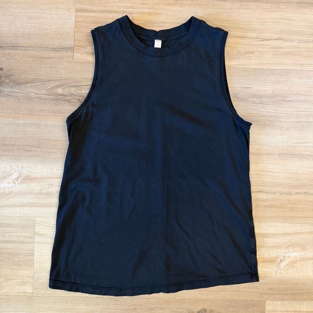 Lululemon Men’s Black Metal Vent Tech Sleeveless Training Tank Sz S Workout Gym